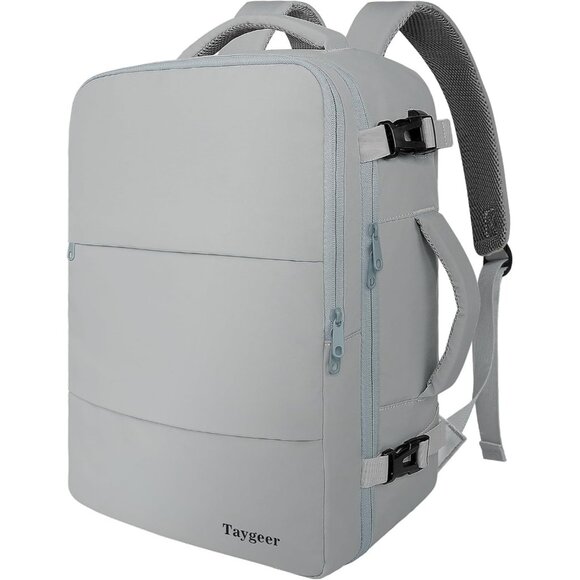 Taygeer Women's Elephant-Gray Travel Backpack Carry On 15.6inch Laptop Backpack - Picture 1 of 9